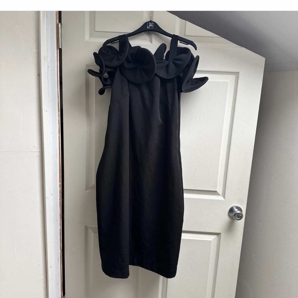 Alberto Makali Bodycon Dress Black Us Size 16 Runs Small1 Cocktail Evening Midi